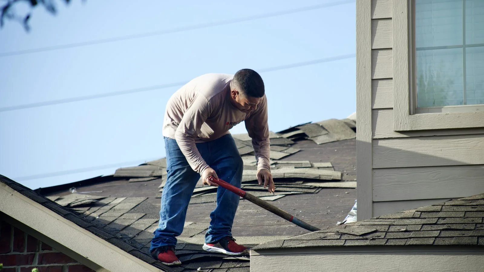 Roofing landing page and visibility concept