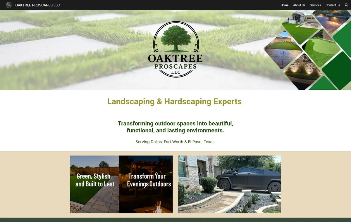 Vista del proyecto OakTree Proscapes